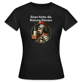 Bière - Toast aux Romains de One Behind the Armor - T-shirt Femme - noir - Devant - AI Model Female 172 dark (172cm)