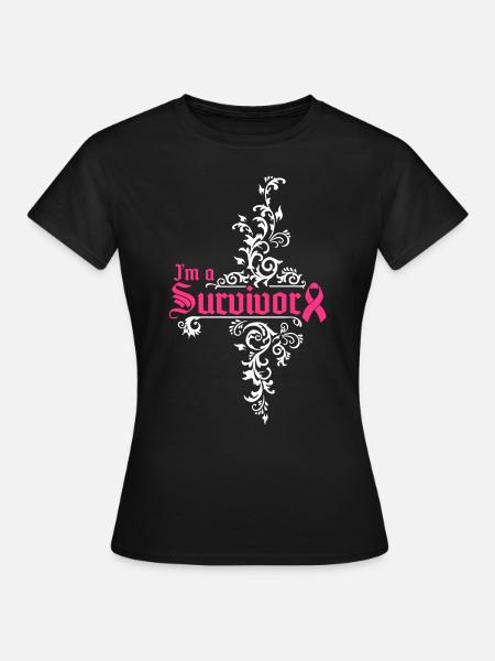 I'm a cancer survivor - Frauen T-Shirt - Schwarz