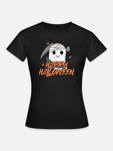 Happy Halloween - Niedlicher Geist - Frauen T-Shirt -