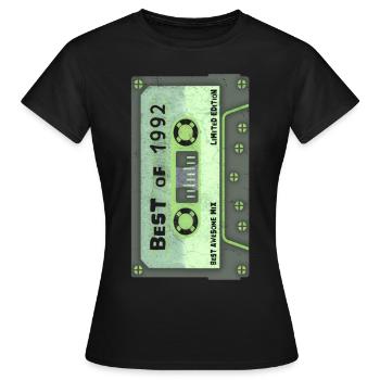 Birthday present 1992 Birthday - Women's T-Shirt - black - Front - AI Model Female 172 dark (172cm)