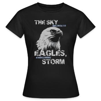 Adler Sprueche Geschenk Shirt - Frauen T-Shirt - Schwarz - Vorne - AI Model Female 172 dark (172cm)