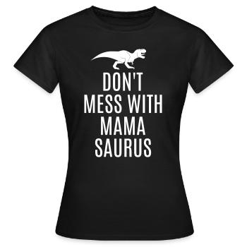 Meilleur maman mamasaurus dinosaure drôle maman - T-shirt Femme - noir - Devant - AI Model Female 172 dark (172cm)