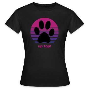 haut en haut - T-shirt Femme - noir - Devant - AI Model Female 172 dark (172cm)