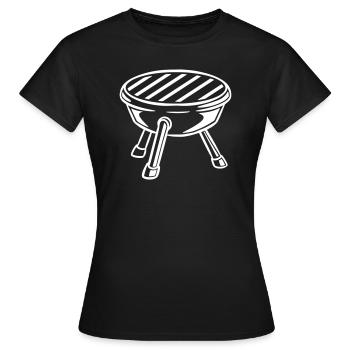 Barbecue - T-shirt Femme - noir - Devant - AI Model Female 172 dark (172cm)