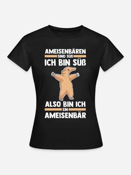 Ameisenbär - Frauen T-Shirt - Schwarz