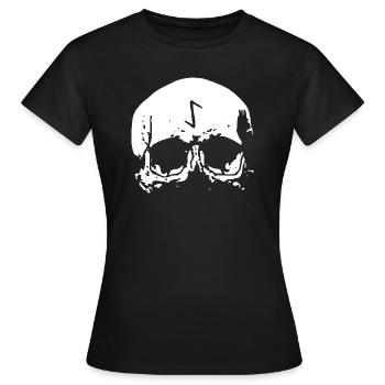 Rune de crâne - Walhalla - Odin - Viking - T-shirt Femme - noir - Devant - AI Model Female 172 dark (172cm)