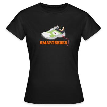 Chaussures intelligentes - T-shirt Femme - noir - Devant - AI Model Female 172 dark (172cm)