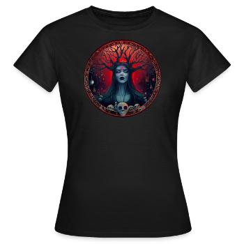Wicca Naurgott - Frauen T-Shirt - Schwarz - Vorne - AI Model Female 172 dark (172cm)