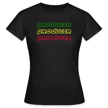 Producer - Produzent - Frauen T-Shirt - Schwarz - Vorne - AI Model Female 172 dark (172cm)