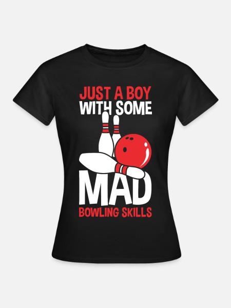Bowler Junge - Frauen T-Shirt - Schwarz