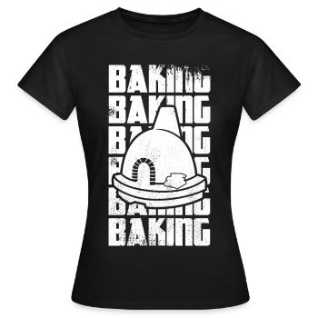 Pâtisserie amusante - T-shirt Femme - noir - Devant - AI Model Female 172 dark (172cm)
