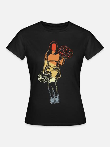Cheerleader Mädchen - Frauen T-Shirt - Schwarz