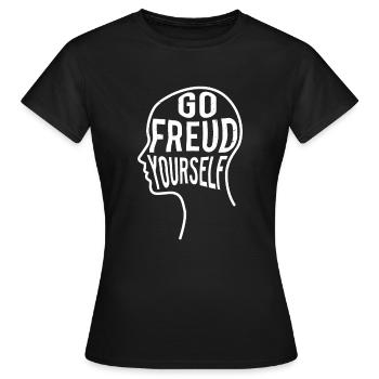 Psicologia - Divertente regalo psicologo - Maglietta da donna - nero - Fronte - AI Model Female 172 dark (172cm)