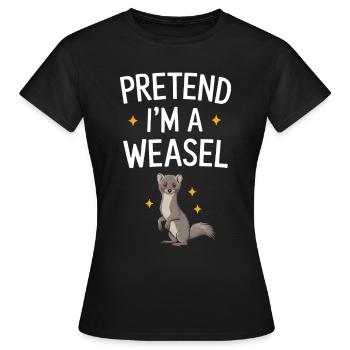 Wiesel - Frauen T-Shirt - Schwarz - Vorne - AI Model Female 172 dark (172cm)
