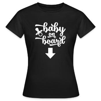 Baby Shirt - Women's T-Shirt - black - Front - AI Model Female 172 dark (172cm)
