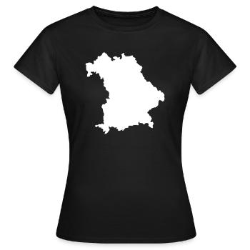 Bavière - T-shirt Femme - noir - Devant - AI Model Female 172 dark (172cm)