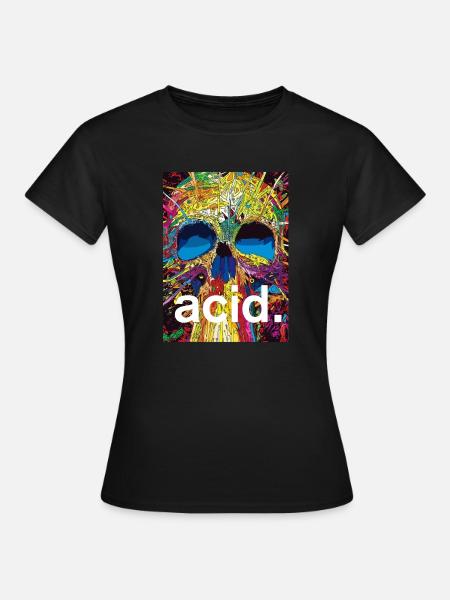 acid. skull - Frauen T-Shirt - Schwarz