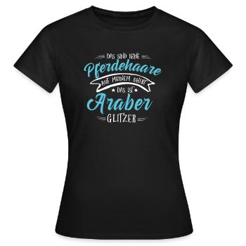 Glitzer Araber - Frauen T-Shirt - Schwarz - Vorne - AI Model Female 172 dark (172cm)