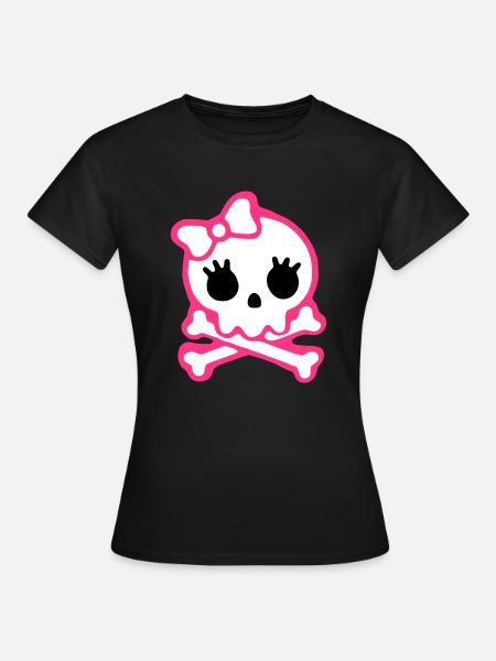 skull - Frauen T-Shirt - Schwarz