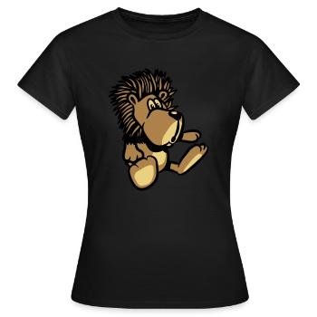 Enfant bébé animaux peluche Lion Toys - T-shirt Femme - noir - Devant - AI Model Female 172 dark (172cm)