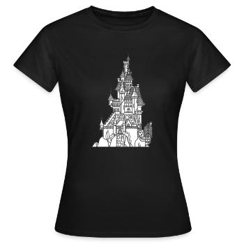 Le Château - T-shirt Femme - noir - Devant - AI Model Female 172 dark (172cm)