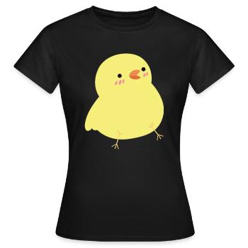 Cute Chick - T-shirt Femme - noir - Devant - AI Model Female 172 dark (172cm)