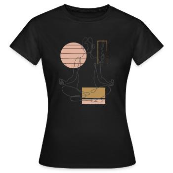 se détendre - T-shirt Femme - noir - Devant - AI Model Female 172 dark (172cm)