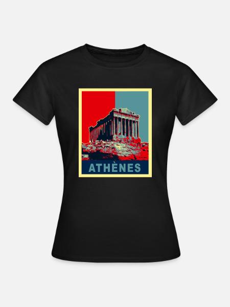 Athen - Frauen T-Shirt - Schwarz