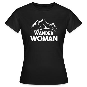 Randonneuse - T-shirt Femme - noir - Devant - AI Model Female 172 dark (172cm)