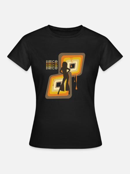 Dance 70er - Frauen T-Shirt - Schwarz