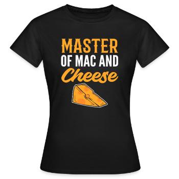 Meister des Käses Food Vlogger Geschenk - Frauen T-Shirt - Schwarz - Vorne - AI Model Female 172 dark (172cm)