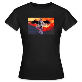 Supernatural Intim - Frauen T-Shirt - Schwarz - Vorne - AI Model Female 172 dark (172cm)
