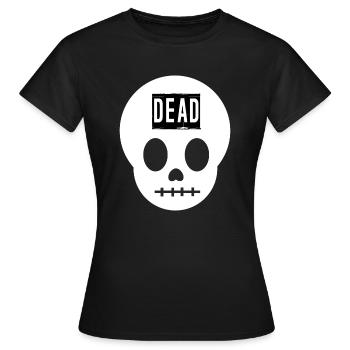 Toter Schädel - Frauen T-Shirt - Schwarz - Vorne - AI Model Female 172 dark (172cm)