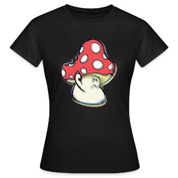 Tu vas le regretter! - T-shirt Femme - noir - Devant - AI Model Female 172 dark (172cm)