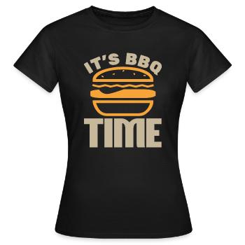 IT IS BBQ TIME - Women's T-Shirt - black - Front - AI Model Female 172 dark (172cm)