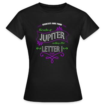 T-shirt d’astronomie des planètes en apesanteur génial - T-shirt Femme - noir - Devant - AI Model Female 172 dark (172cm)