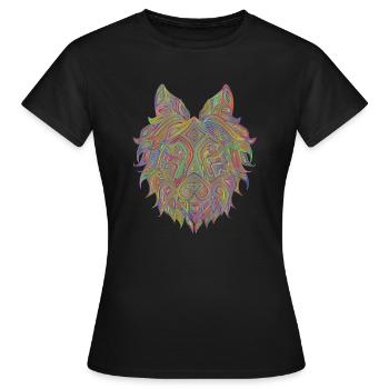 Wolfgang - T-shirt Femme - noir - Devant - AI Model Female 172 dark (172cm)