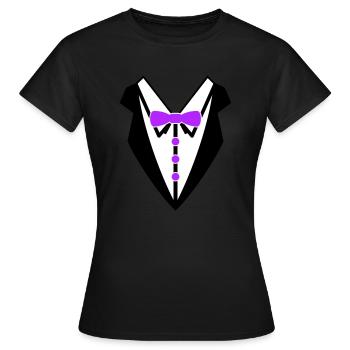 Smoking 2 - T-shirt Femme - noir - Devant - AI Model Female 172 dark (172cm)