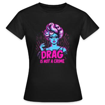 Culture drag exclusive et inspiration drag queen - T-shirt Femme - noir - Devant - AI Model Female 172 dark (172cm)
