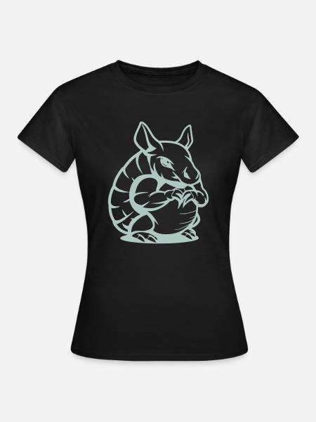 gürteltier - Frauen T-Shirt - Schwarz