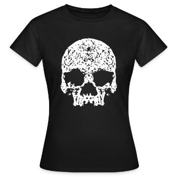 Totenkopf / Crâne - T-shirt Femme - noir - Devant - AI Model Female 172 dark (172cm)