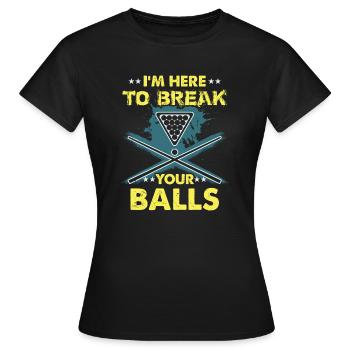 Billardspieler Geschenk Billard Queue Billardtisch - Frauen T-Shirt - Schwarz - Vorne - AI Model Female 172 dark (172cm)