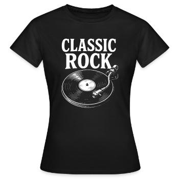 Rock classique - T-shirt Femme - noir - Devant - AI Model Female 172 dark (172cm)
