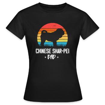 Shar Pei - Frauen T-Shirt - Schwarz - Vorne - AI Model Female 172 dark (172cm)