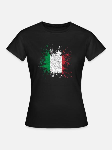 Italy Retro Look - Frauen T-Shirt - Schwarz