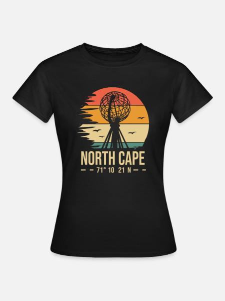North cape north nordkap - Women's T-Shirt - black