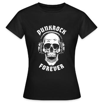 PUNKROCK FOREVER - Frauen T-Shirt - Schwarz - Vorne - AI Model Female 172 dark (172cm)