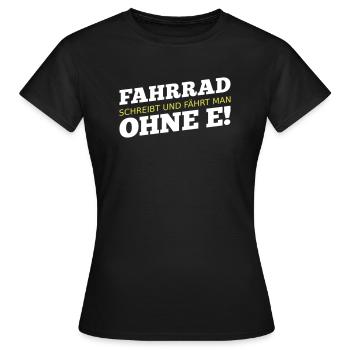 On écrit et on roule sans - T-shirt Femme - noir - Devant - AI Model Female 172 dark (172cm)
