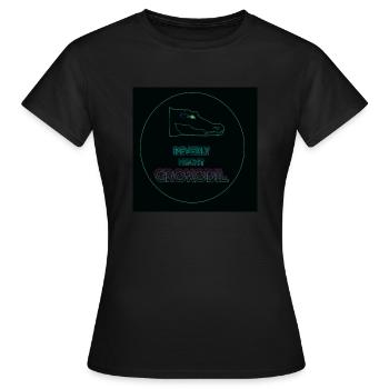 BH-GZ Crocodil - neon black - Frauen T-Shirt - Schwarz - Vorne - AI Model Female 172 dark (172cm)