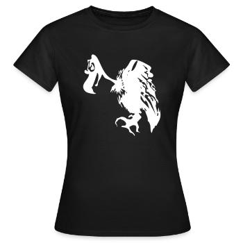 Geier - Frauen T-Shirt - Schwarz - Vorne - AI Model Female 172 dark (172cm)